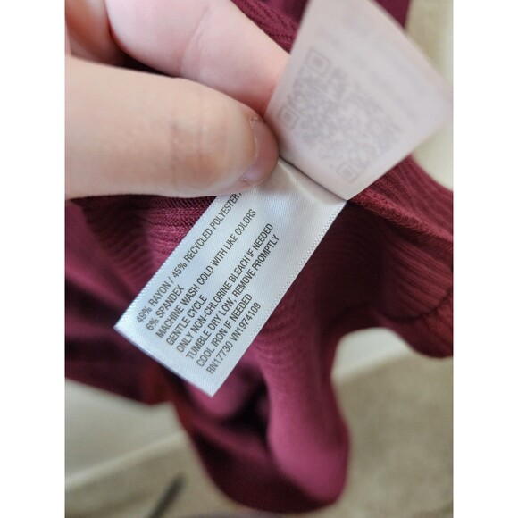 ​NWT Universal Thread Womens Size L Maroon Ribbed Knit Midi Dress Sleeveless - Picture 4 of 5